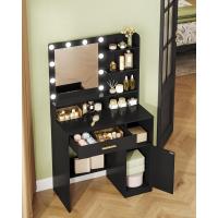 Luces LED 10, Tocador de Maquillaje con 3 Estantes y 4 Compartimentos Abiertos - details 21