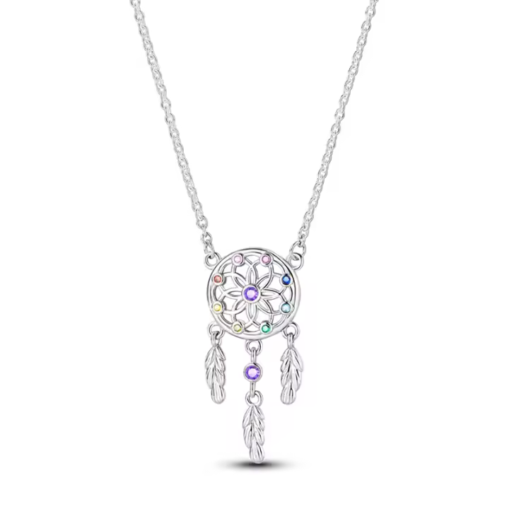 Collar de Plata 925 para Mujer Colgante en Forma de Paleta, Corazón, Luna, Geométrico - 1