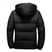 Chaqueta de Down de Pato Blanco para Hombres Cálida, Color Sólido, con Capucha, Gruesa - details 1