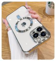 Funda de teléfono de carga inalámbrica magnética chapada de lujo para iPhone 13, 12, 11 Pro Max, funda de TPU suave, Protector de lente, accesorios de teléfono - details 12