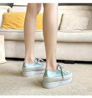 Nuevos zapatos de muffin que aumentan la altura interior zapatos de satén de estilo español zapatos individuales de nicho - details 13