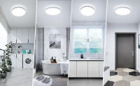 Lámpara de Techo Moderna Goeco 24W Iluminación Interior Impermeable para Sala de Estar Dormitorio Comedor Diseño Nórdico con Lentes LED Acril Material Semi-surtado Montaje - details 0