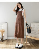 Vestido de mezclilla para mujer Vestido largo con tirantes sueltos y lisos - details 17
