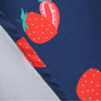 Vestido de mujer primavera/verano, verde, fresco, lindo, vestido estampado de fresas - details 14