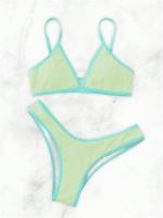 Conjunto de Bikini Retro Vintage Tanga Sexy de Moda para Mujer Estilo de Primavera/Verano 2023 - details 20