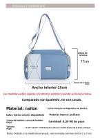Bolso de Hombro de Nylon BINGMEI Diseño Gráfico a la Moda Ligero y de Gran Capacidad - details 11