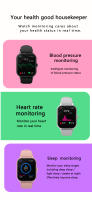 La pantalla de visualización del reloj inteligente G10 240*284 se puede personalizar. La esfera del reloj admite varios programas de chat - details 7