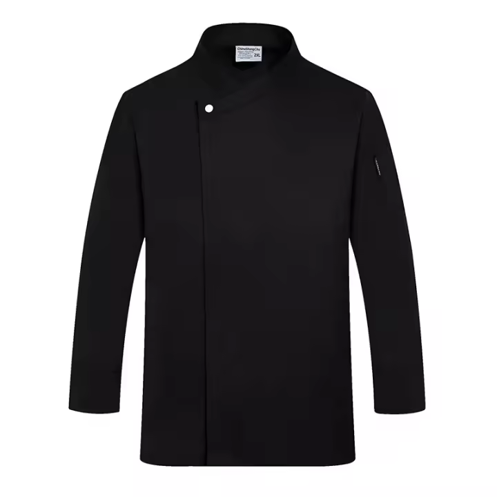 Uniforme de Chef de comida occidental para hombres y mujeres, conjunto de manga larga, pastelería, hornear, cocina, ropa de trabajo, logotipo de moda, Otoño e Invierno - 1