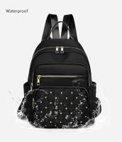 Mochila de moda con remaches para mujer, pequeña mochila de trabajo, bolso de hombro pequeño, mini mochila de viaje para mujer, bolso antirrobo - details 9