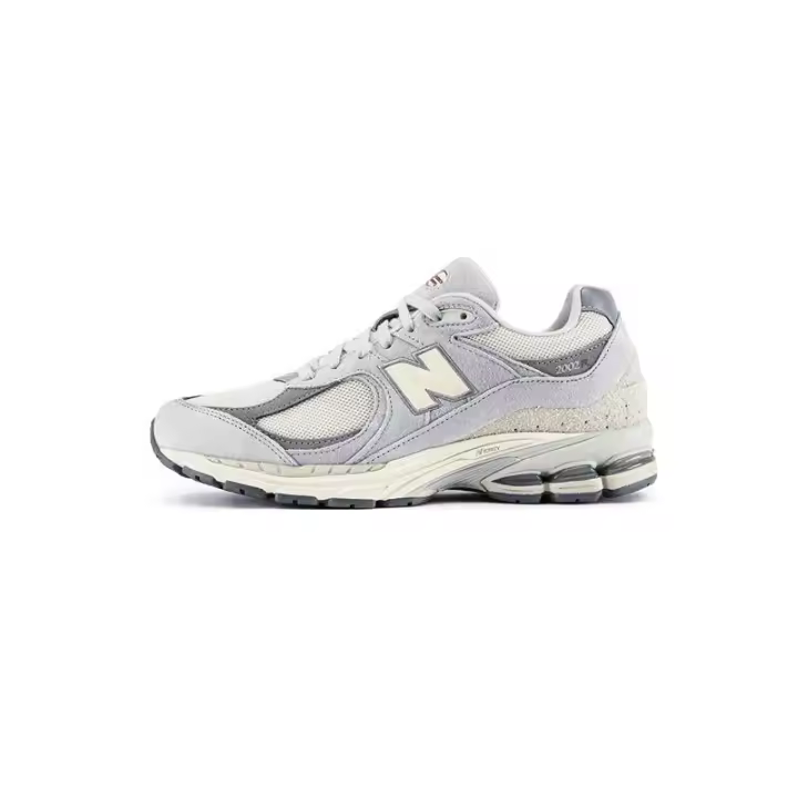 Auténtico 100% NB 2002R Beige / Gris Verde Zapatillas para correr apliques LETEN - 1