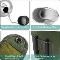Juego de Ollas de Cocina Militar BOPORO de Aleación de Aluminio con Peso de Funda de Hierro Fundido para Camping al Aire Libre Universal - details 2