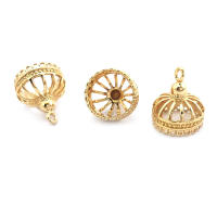 Colgantes de borlas con más agujeros de latón para mujer, Color oro de 18K, suministros para hacer joyería Diy de alta calidad, accesorios para pendientes - details 5