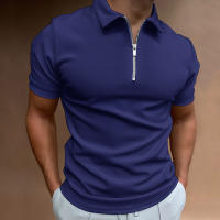 Verano hombre polo camisa cuello manga corta solapa camiseta casual fit top - details 5