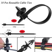 725 piezas con herramienta de extracción, clips universales para automóvil, juego de clips de nailon para paneles de puertas, revestimiento de guardabarros - details 2