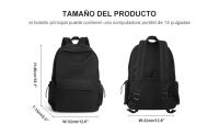 Mochila escolar para Mujer, Mochila para adolescente, Universitaria, portátil, informal, para Viaje y Trabajo - details 1