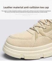 Zapatos de senderismo cálidos antideslizantes transpirables de algodón de invierno para hombre con plantilla de PU botas de nieve resistentes al desgaste para exteriores resistentes al frío - details 4