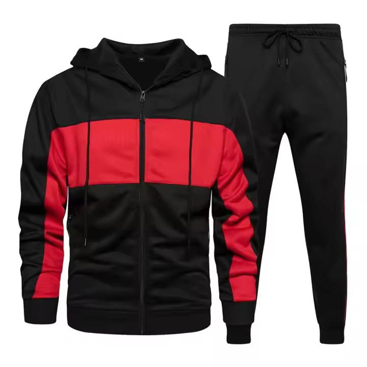 Conjunto de ropa deportiva informal para hombre, sudadera, pantalones, tallas europeas - 1