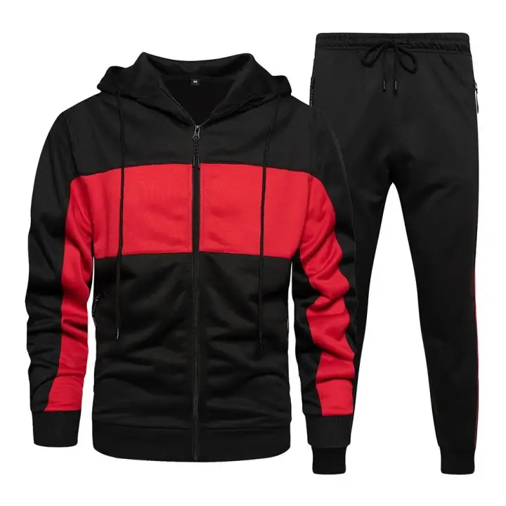 Conjunto de ropa deportiva informal para hombre, sudadera, pantalones, tallas europeas - 1