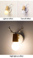 Lámpara de Pared TOMAXIN 16CM con Arte de Cuerno de Hierro Luz Cálida Retro Simple para Sala de Estar Baño Dormitorio Estudio Material de Hierro Fundido Color Blanco Tipo de Bombilla LED Producto Normal - details 9