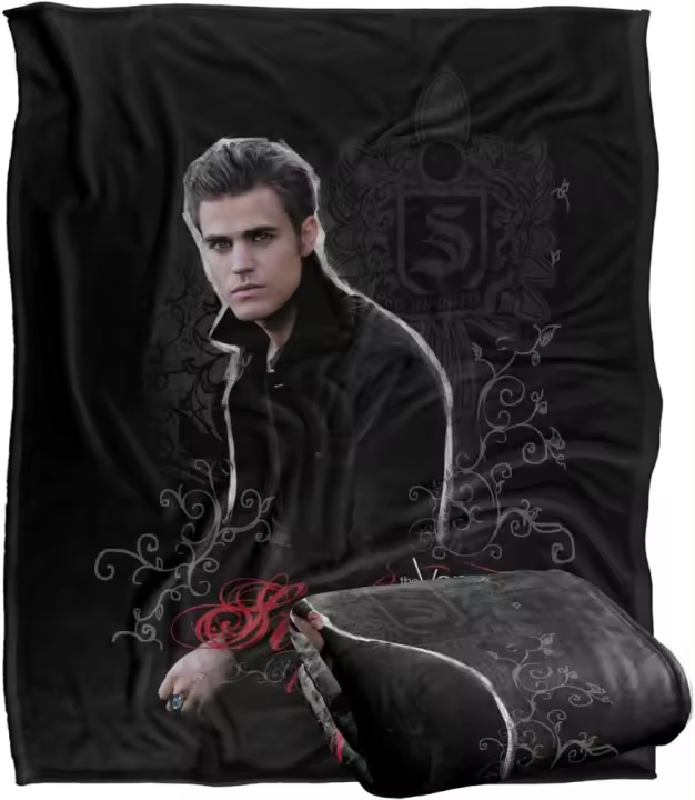 Manta de The Vampire Diaries, manta Stefan Silky Touch súper suave - 1