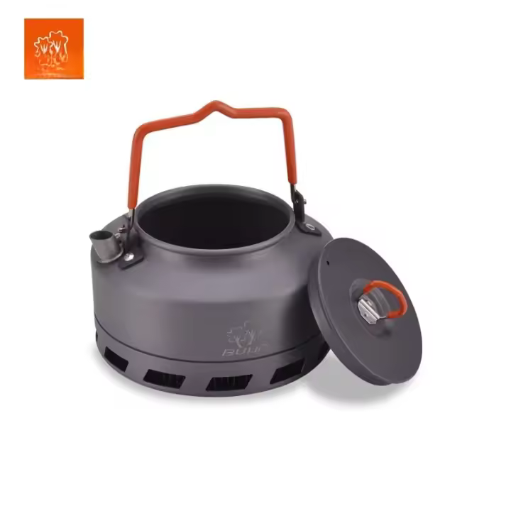 Bulin-hervidor de agua para acampar al aire libre, tetera de café, tetera ultraligera, equipo de campamento, 1L - 1