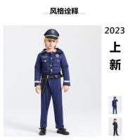 Uniforme de policía de cosplay de Halloween para niños, set de maquillaje para fiesta - details 5