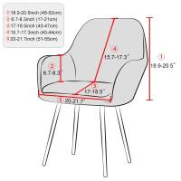 Cubierta de Silla de Comedor de Terciopelo Suave Cubierta Elástica de Spandex para Silla de Oficina, Hotel, Boda, Sala de Estar - details 0