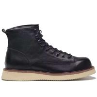 Botas de tobillo de diseñador para hombre, color marrón, alta calidad, moda, cuero genuino, plantilla de goma, estilo invierno - details 6