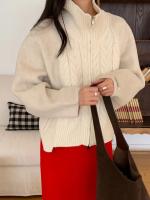 Suéter De Mujer, suéteres De invierno para Mujer, cárdigan Traf, tejido grande para Mujer, Ropa De abrigo De punto holgada De manga larga, Ropa De Mujer - details 16