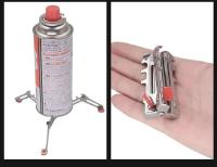 Quemador de cilindro de gas para acampar, estufa para exteriores, trípode para botellas, soporte plegable para barco, equipo de viaje - details 2