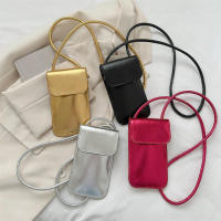 Bolso bandolera de cuero PU sólido para mujer, bolso para teléfono móvil - details 16