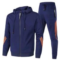 Conjunto Deportivo de Invierno Chaqueta con Cremallera y Pantalones de Sudor para Hombres - details 1