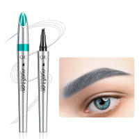 Lápiz de cejas líquido impermeable 3D de 4 puntas, lápiz de cejas portátil de larga duración para mujeres, uso diario - details 0