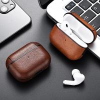 Funda de cuero para 2 auriculares, funda para auriculares para Apple AirPods 3 Pro de segunda generación, USB C - details 1