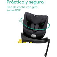 Silla Coche 360, 0-12 años, 40-150 cm, Silla Coche, Instalación Pata Apoyo, Giro 360, 8 Posiciones Reclinación, 12 Posiciones Reposacabezas, Full Black - details 4