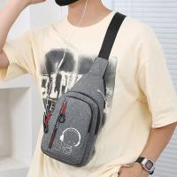 Bolso de pecho Simple Glow para hombre, bolso cruzado de nailon multifuncional de gran capacidad, bolso de hombro impermeable para viaje y ciclismo - details 9