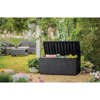 Arcón exterior Baúl de almacenamiento de resina marrón Capacidad de 270L - details 19