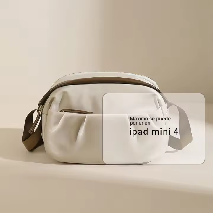 Bolso cruzado para mujeres, bolso de hombro versátil y personalizado, bolso de viaje de color sólido, bolso de almohada simple - 1
