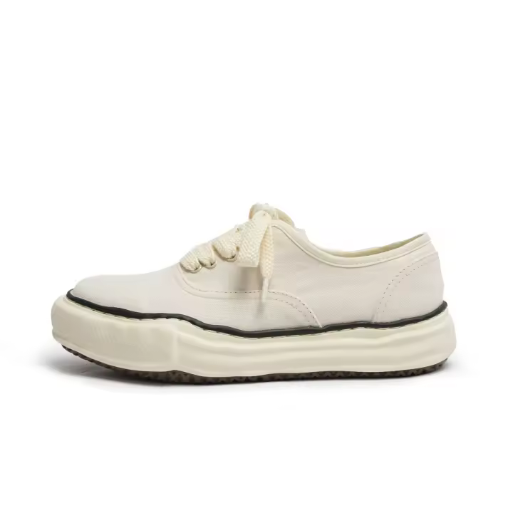 Nuevos zapatos de lona de los hombres y las mujeres zapatos de disolución de la plataforma baja-top zapatos casuales de la junta zapatos blancos - 1
