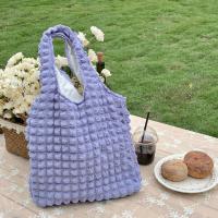 Bolso de hombro plisado para mujer, bolsa Vintage de gran capacidad, Color caramelo, Burbuja, nube, compras, Verano - details 0