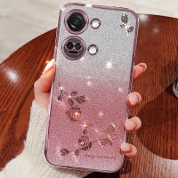Funda de Teléfono OnePlus Ace 2V 2 Pro, Nord CE3 Lite, 11 10 9 Pro Aplicación de Galvanoplastia con Diamante de Agua Floral Polvo - details 7