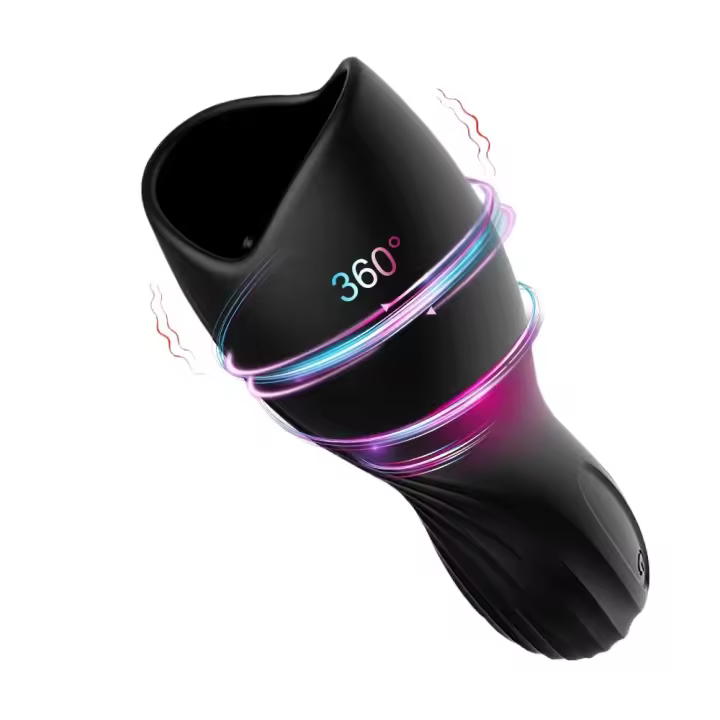 Glan-estimulador masajeador retardante, entrenador de resistencia, vibrador Oral, clímax, masturbador masculino, copa de avión, Juguetes sexuales para hombres - 1
