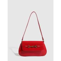 Bolso vintage para debajo del brazo, bolso bandolera para mujer, bolso de mano para mujer Hundred Tote, rojo - details 35
