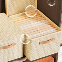 Caja de almacenamiento plegable para ropa, contenedores de almacenamiento lavables a prueba de polvo con tapa, cesta de lavandería de gran capacidad para el hogar - details 8