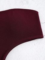 Traje de Baño de Hombro Único para Mujer 2025 Traje de Baño de Una Pieza con Diseño Hueco - details 13