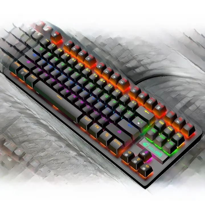2025 nuevo K2 punk teclado mecánico 87 teclas gaming competitivo oficina portátil gaming teclado - 1