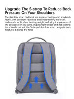 Xiaomi Mochila Urban Minimalista Bolsa de Computadora de Gran Capacidad 15L - details 7
