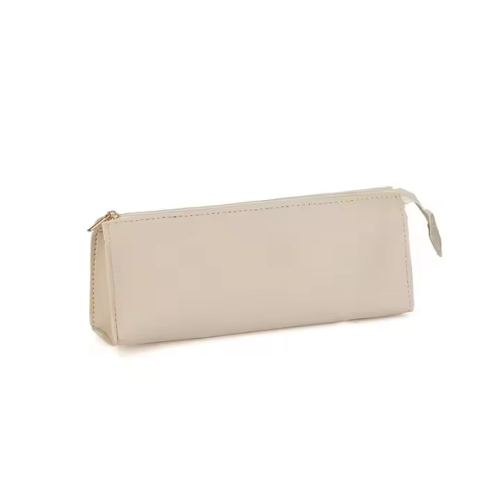 Portalápices de cuero PU with Cremallera, Bolso de almacenamiento Hecho a mano, alta capacidad, para la Escuela - 1