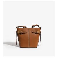 Bolso de mujer premium sense versátil retro hebilla decoración de un solo hombro bandolera bolso de cubo - details 10