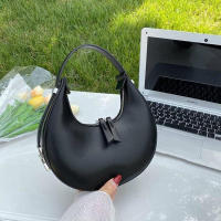 Bolso de hombro de media luna para mujer, bolso elegante informal que combina con todo, color sólido, estilo francés, Vie - details 9